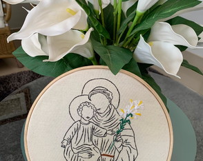 Santo Antônio - Católicos - Bordado Livre