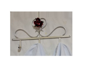 Cabideiro de Parede Ferro Rústico com 3 Ganchos