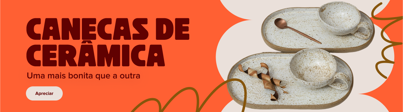 Banner de caneca ceramica