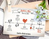 Imagem 1 - Save the Date com imã - linha do tempo