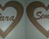 Imagem 1 - KIt 2 Placas para casamento em MDF cru