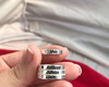 Imagem 1 - Anel com 1 Aro e Nome Personalizado com Pedra