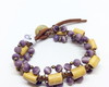Imagem 1 - Pulseira em macramé com bambu