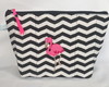 Imagem 1 - Necessaire Chevron com flamingo