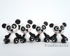 Imagem 1 - Aplique em biscuit Pandas