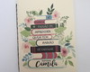 Imagem 1 - Caderno Personalizado Professor Livros e Flores A5