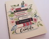 Imagem 2 - Caderno Personalizado Professor Livros e Flores A5