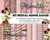 Imagem 1 - KIT DIGITAL MINNIE SAFARI