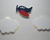 Imagem 2 - Kit Avião com Luz de Led + 2 Nuvem com Luz Led Quarto Bebe
