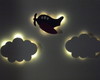 Imagem 3 - Kit avião com luz de led + 2 nuvem com luz led quarto bebe