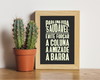 Imagem 1 - Quadro Decorativo 10x15 com Moldura Frase