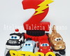 Imagem 1 - Topo de Bolo Tema Carros