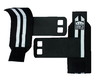 Imagem 2 - Luva Grip com Munhequeira Preto com Branco M