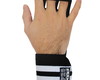 Imagem 3 - Luva Grip com Munhequeira Preto com Branco M