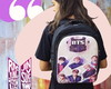 Imagem 3 - Mochilas Bts Roxin - com Partição P/notebook