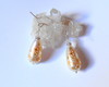 Imagem 1 - Brinco em Prata 925 com Gota com Flores e Cristal