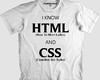 Imagem 1 - Camisa I KNOW HTML AND CSS