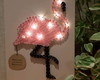 Imagem 1 - Quadro Flamingo com led em String Art