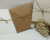 Imagem 5 - Convite Casamento 17x17 Rustico Tradicional Kraft Reciclato