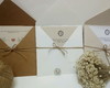 Imagem 2 - Convite Casamento 17x17 Rustico Tradicional Kraft Reciclato