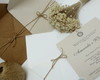 Imagem 1 - Convite Casamento 17x17 Rustico Tradicional Kraft Reciclato