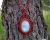 Imagem 1 - Colar de Macramé com Pedra da Lua