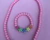 Imagem 1 - Conjunto Colar e Pulseira colorido com flores
