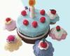 Imagem 3 - Conjunto com 6x Cupcakes