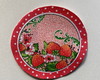 Imagem 1 - 3 Patch Aplique Termocolante Circulo Morangos (3 Unidades)