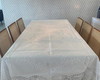 Imagem 1 - Toalha de Mesa no Linho e Renascença com Bordado 3m