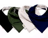 Imagem 1 - Kit com 4 Babadores Bandanas Atoalhado -basics Liso