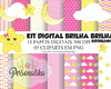 Imagem 1 - KIT DIGITAL BRILHA BRILHA ESTRELINHA (ROSA)