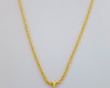 Imagem 1 - Cordão Baiano 60 cm Pingente Letra L folheado Ouro 18k. C7l1