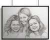 Imagem 1 - Retrato Desenhado com Grafite com Mais Figuras