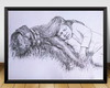 Imagem 2 - Retrato Desenhado com Grafite com Mais Figuras