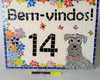 Imagem 1 - Placa com número em mosaico Bem-vindos