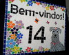 Imagem 3 - Placa com Número em Mosaico Bem-vindos