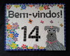 Imagem 5 - Placa com Número em Mosaico Bem-vindos