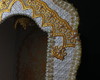 Imagem 5 - Oratório Texturizado com Detalhes Dourado com Led - 40cm
