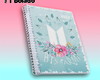 Imagem 1 - Agenda 2022 BTS Army com capa com flores personalizada