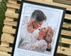 Imagem 1 - Quadro recepçao de casamento personalizado com foto e frase