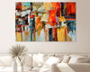 Imagem 1 - Quadro Decorativo Abstrato Colorido 70x1,00 Moderno