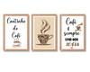 Imagem 4 - 3 quadros para cantinho do café com frases café boa ideia