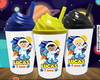 Imagem 2 - Copo Chantilly Personalizado Astronauta Mod. 3 - 500 ml