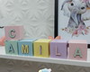 Imagem 2 - Cubo com Letra em mdf Colorido Candy Color Kit com 6un