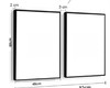Imagem 3 - Quadro Decorativo Neutro com Vidro e Moldura Dente de Leão