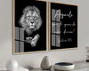 Imagem 2 - Quadro Decorativo Salmo Religião Leão de Judá com Vidro