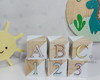 Imagem 3 - Cubo Dado Abc Pinos em mdf - Kit com 6un