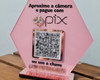 Imagem 1 - Placa Pix Hexagonal