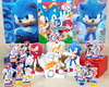 Imagem 1 - Kit Só Um Bolinho Sonic Lembrancinha Festa Pronta53-pecas